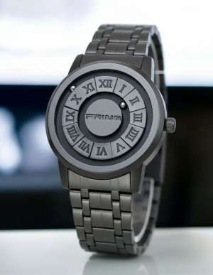Black Stainless Steel Magnetic Ball Watch Providing Modern Design Everyday Style Support - With Box
