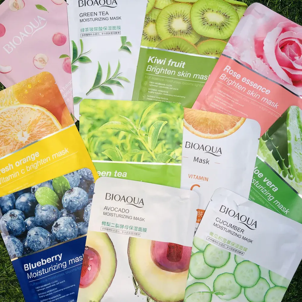 Whitening Face Sheet Mask Set Of 6 Multicolor Hydrating Brightening Skin Care Masks For Radiant Smooth And Glowing Skin | Random Flavor - Image 3