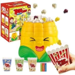 Fun Popcorn Game Toy for Kids – Interactive Jumping Popcorn Corn Game with Buckets & Tokens | Family Party Game