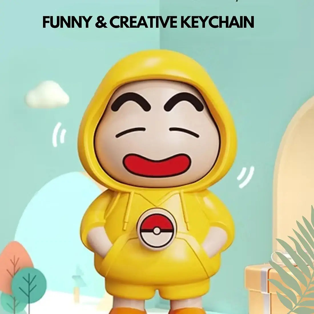 Crayon Shin‑chan Face Changing Doll | Collectible Keychain | DIY Crafts | Mini Cartoon Toy ( Random Design And Keychain) - Image 6