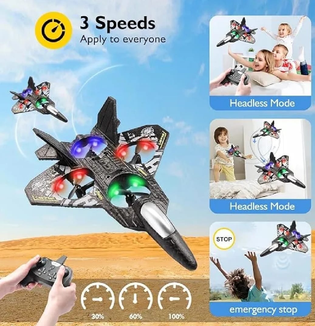 Premium RC Fighter Jet Plane 24G Remote Control Foam Airplane Toy High Speed Glider Stunt Aircraft for Kids Adults - Image 5