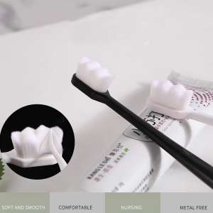 Nano Toothbrush with Travel Case | Ultra Soft Micro-Nano Bristles | Gentle Toothbrush for Sensitive Gums | Suitable for Adults & Kids | Random Color