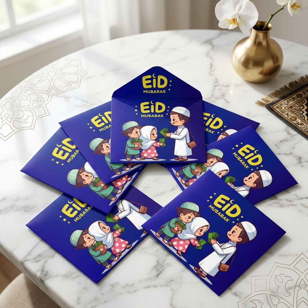 Eidi Envelope Pack of 8 – Premium Festive Cash Gift Envelopes for Eid - Image 5