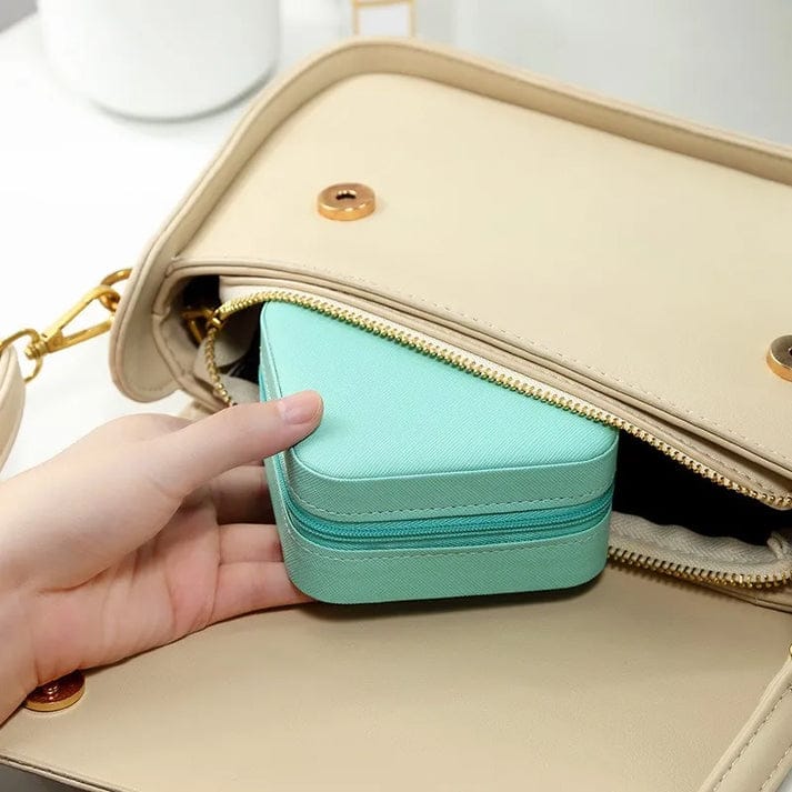QSJ-178 Mini Jewelry Organizer – Compact Storage Box, Elegant and Practical Accessory for Women- RANDOM COLOUR - Image 4