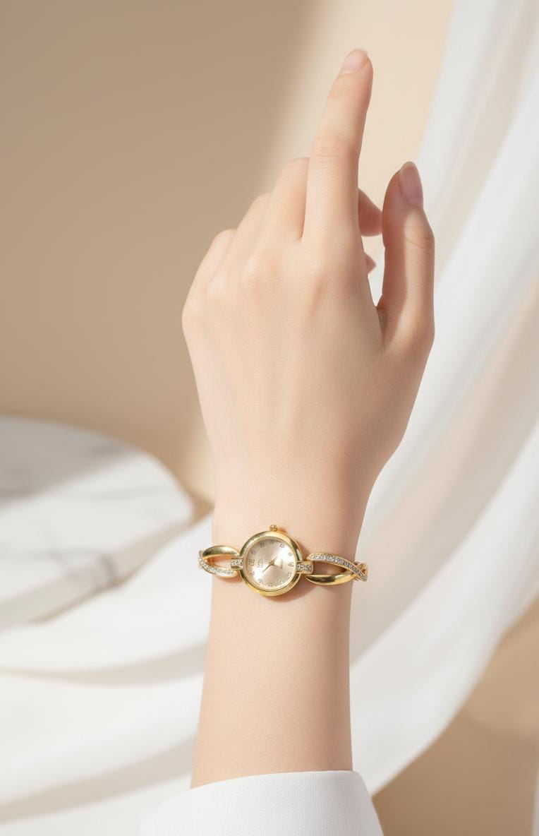 RTJ-181 Elegant Zircon Korean Watch – Stylish Fashion Accessory, Classic Timepiece for Women - Image 6