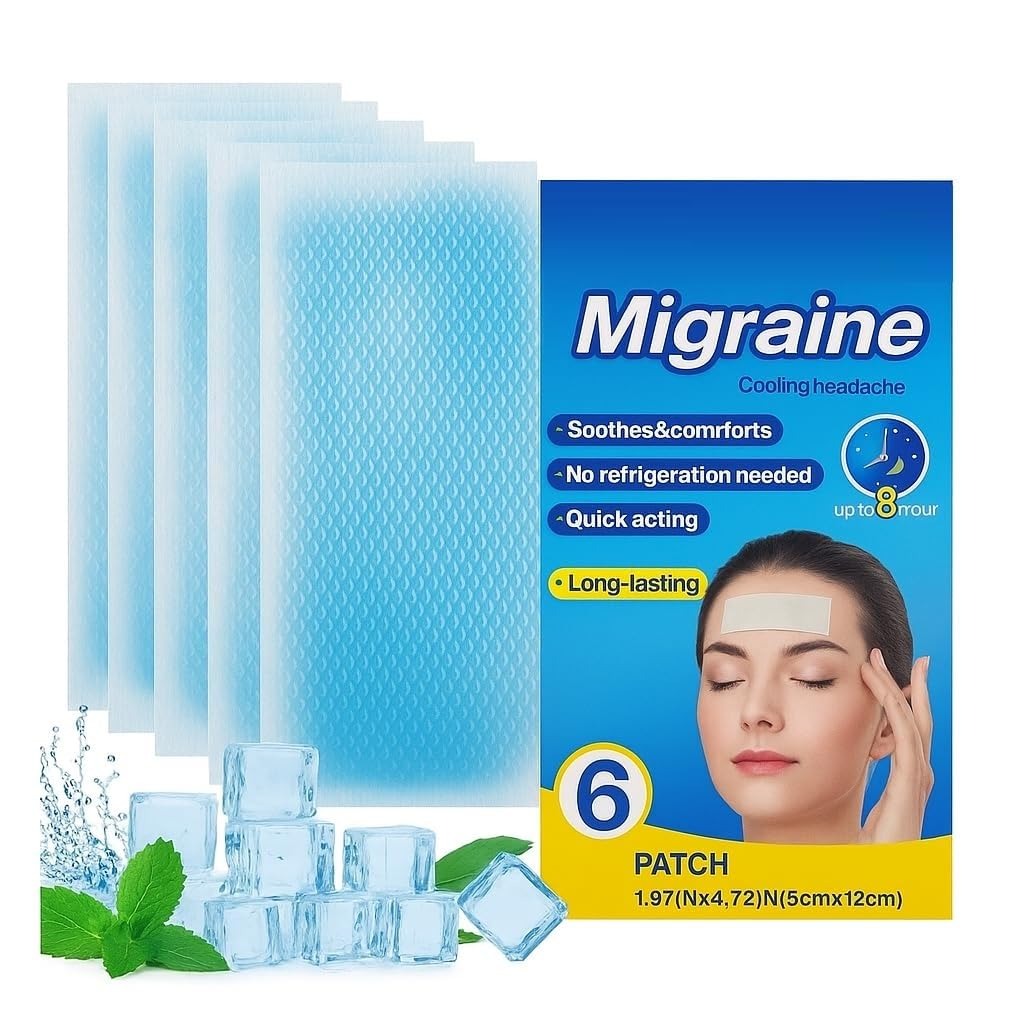 Migraine Cooling Headache Patch | Pack Of 6 Fever & Relaxation Strips - Image 5