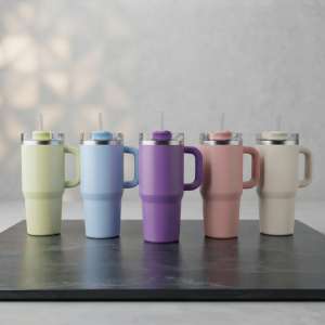 Mini Tumbler Stainless Steel 20oz Random Colour Durable Double Wall Design Portable Travel Mug For Hot And Cold Drinks (Colour Random)
