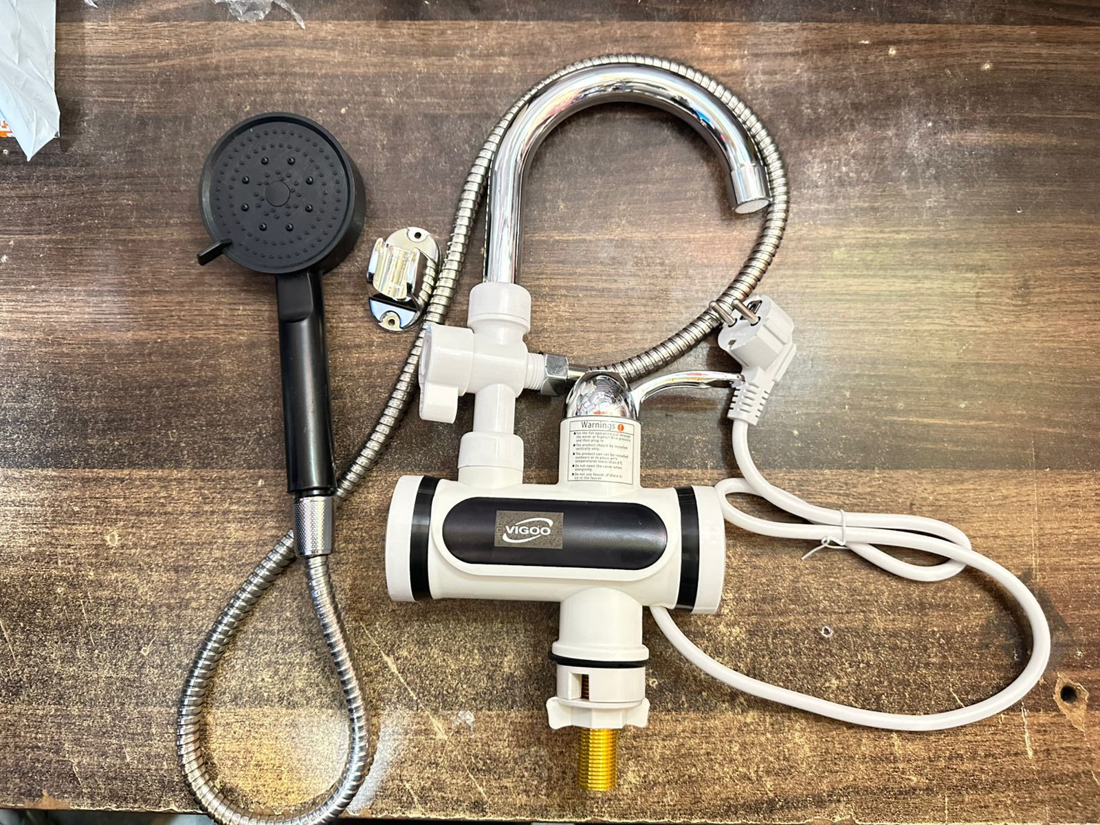Instant Electric Hot Water Heater Faucet | With Hand Shower | Fast Heating & Easy Installation - Image 6