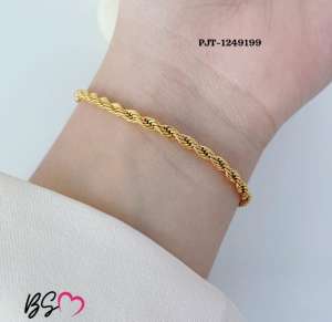 Golden Rope Bracelet / Anklet – Unisex Stylish Chain