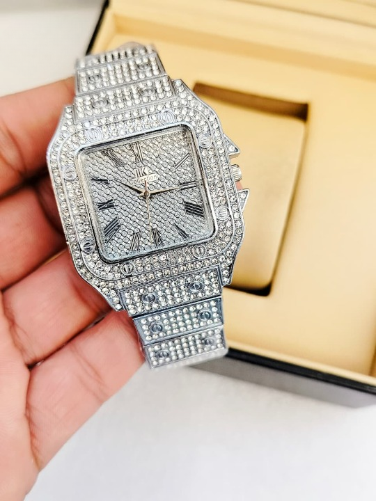 Ladies Stylish Stone Watch – Elegant Wristwatch with Sparkling Stones, Fashion Accessory for Daily Wear & Occasions - Image 2