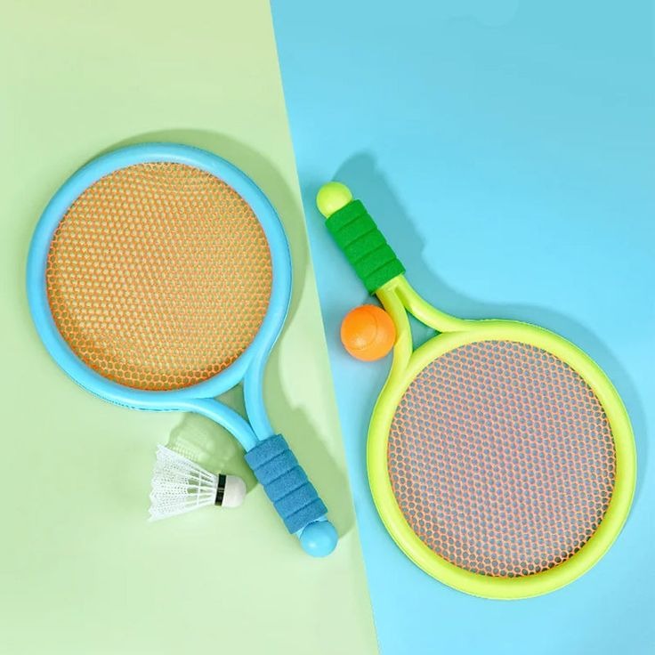 Kids Badminton & Tennis Racket Set – Easy-To-Handle Outdoor Sports Toy With 2 Rackets, 1 Ball, And 1 Shuttlecock For Fun Indoor & Outdoor Play (Random Color) - Image 4