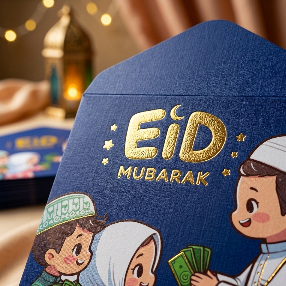 Eidi Envelope Pack of 8 – Premium Festive Cash Gift Envelopes for Eid - Image 3