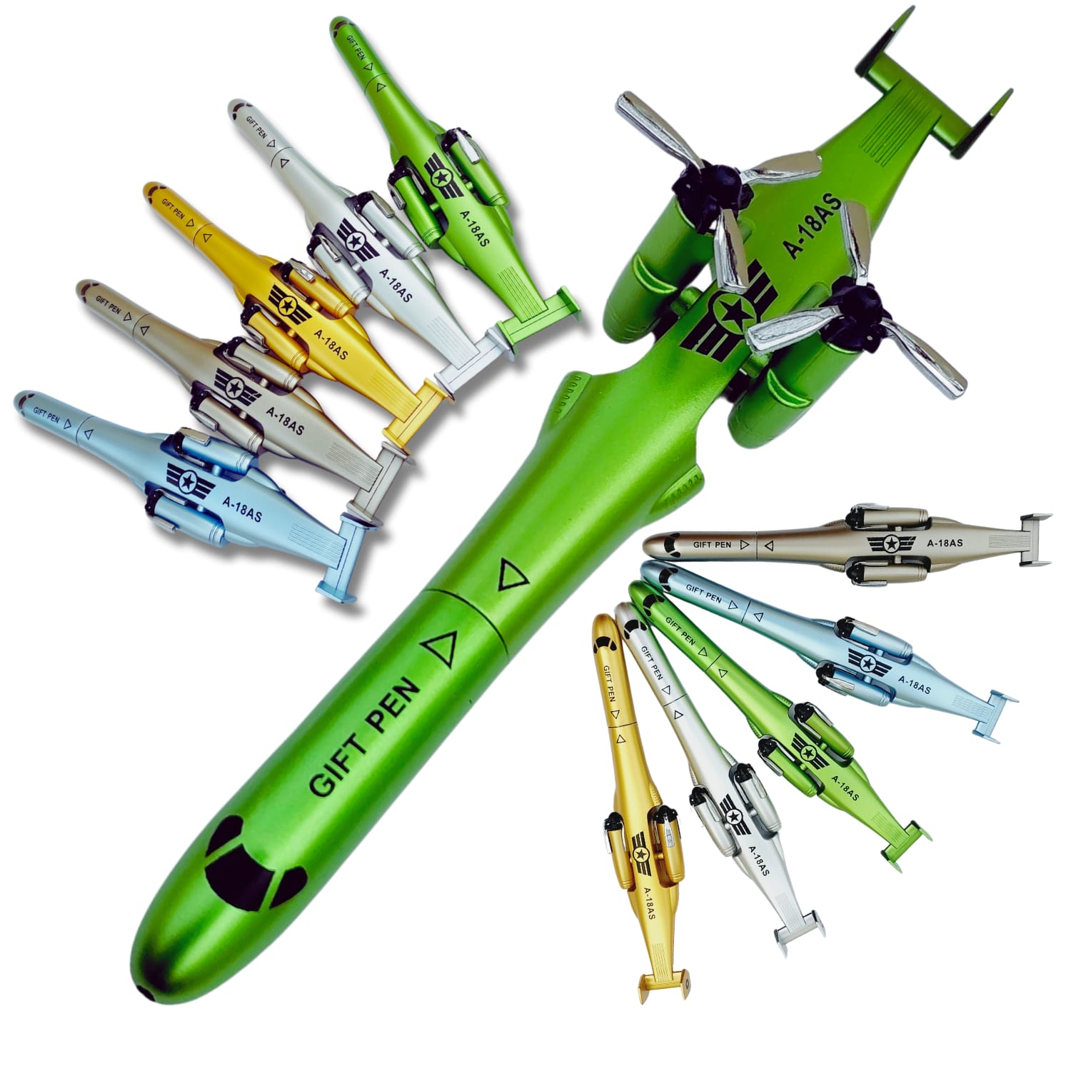 Airplane Design Metal Ballpoint Pen – Creative Aircraft Shape Gift Pen for Kids & Adults | 1Pc - Image 2