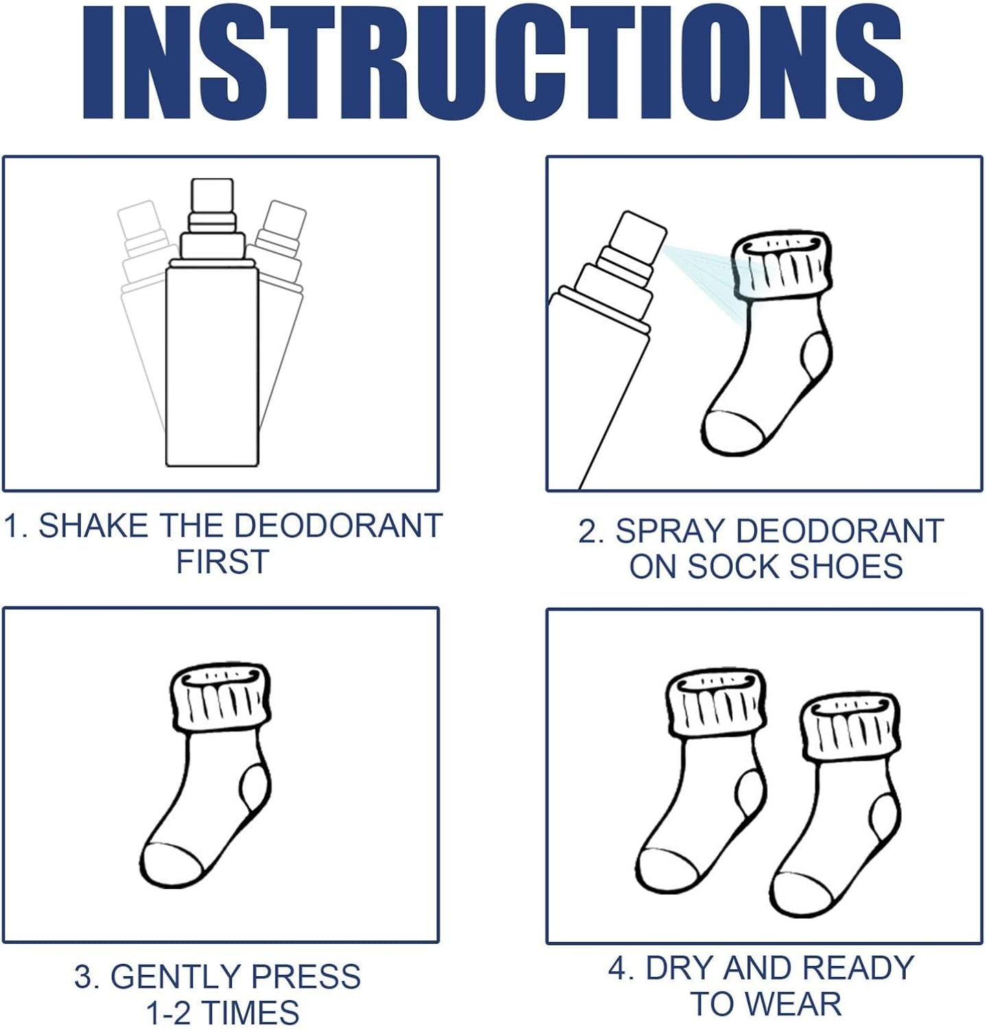 Footwear Deodorant Spray Shoe Deo Odor Control Fresh Spray (100ml) - Image 4