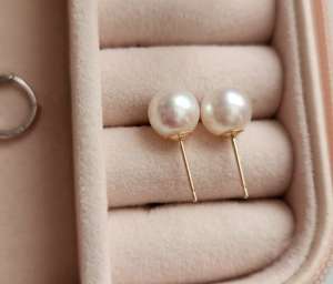 PJT-177 Simple Pearl Earrings 10mm – Elegant Jewelry, Stylish Accessory for Women- White Colour