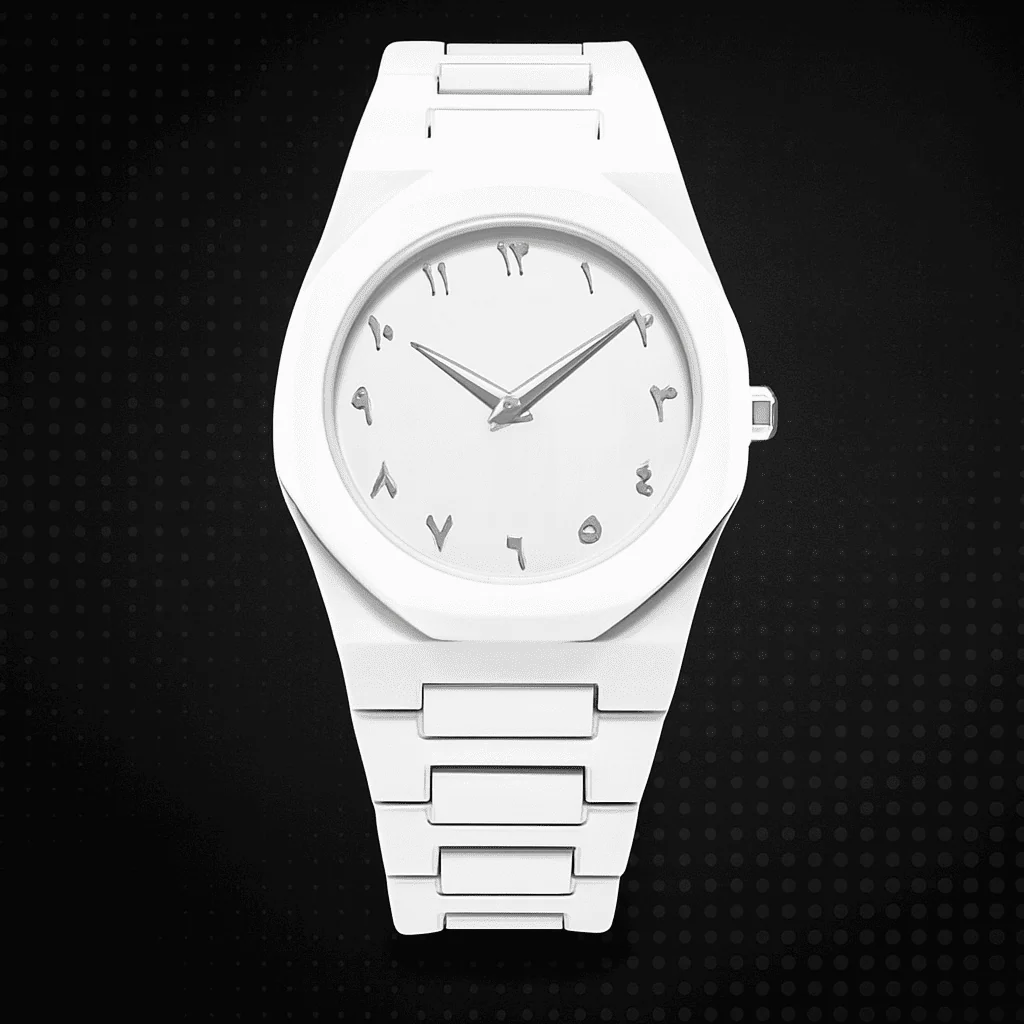 White Aura Couple Watch – Elegant Matching Timepieces, Stylish Fashion Accessories for Men and Women- Without Box - Image 4